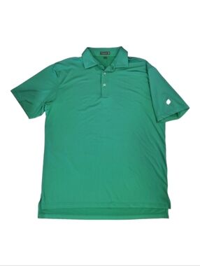 Peter Millar~Mens Summer Comfort Golf Polo Shirt~Country Club Athletic~Green~LRG